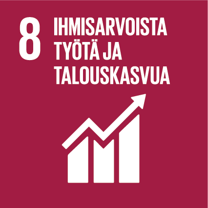 Agenda 2030 tavoite 8 - Ihmisarvoista työtä ja talouskasvua